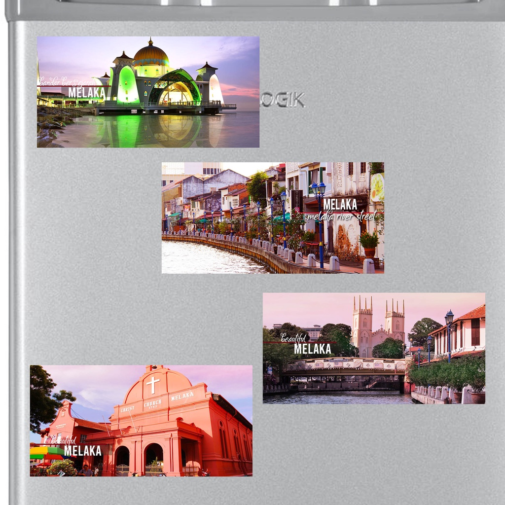 Melaka Malaysia Gift Souvenir Fridge Magnet Sheet 10 cm x 5 cm