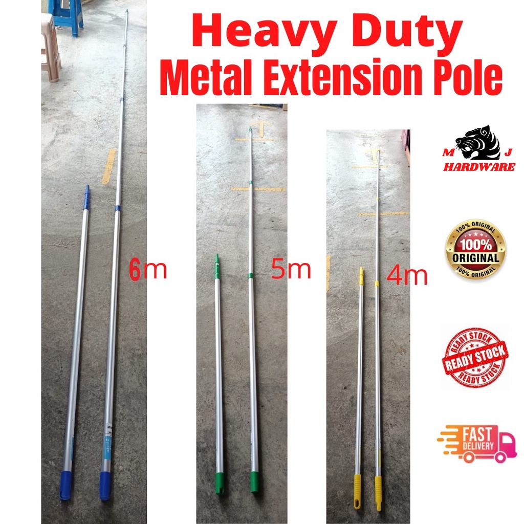 4M 5M 6M Adjustable Aluminium Extension Pole/Rod, Wall Painting, cobweb