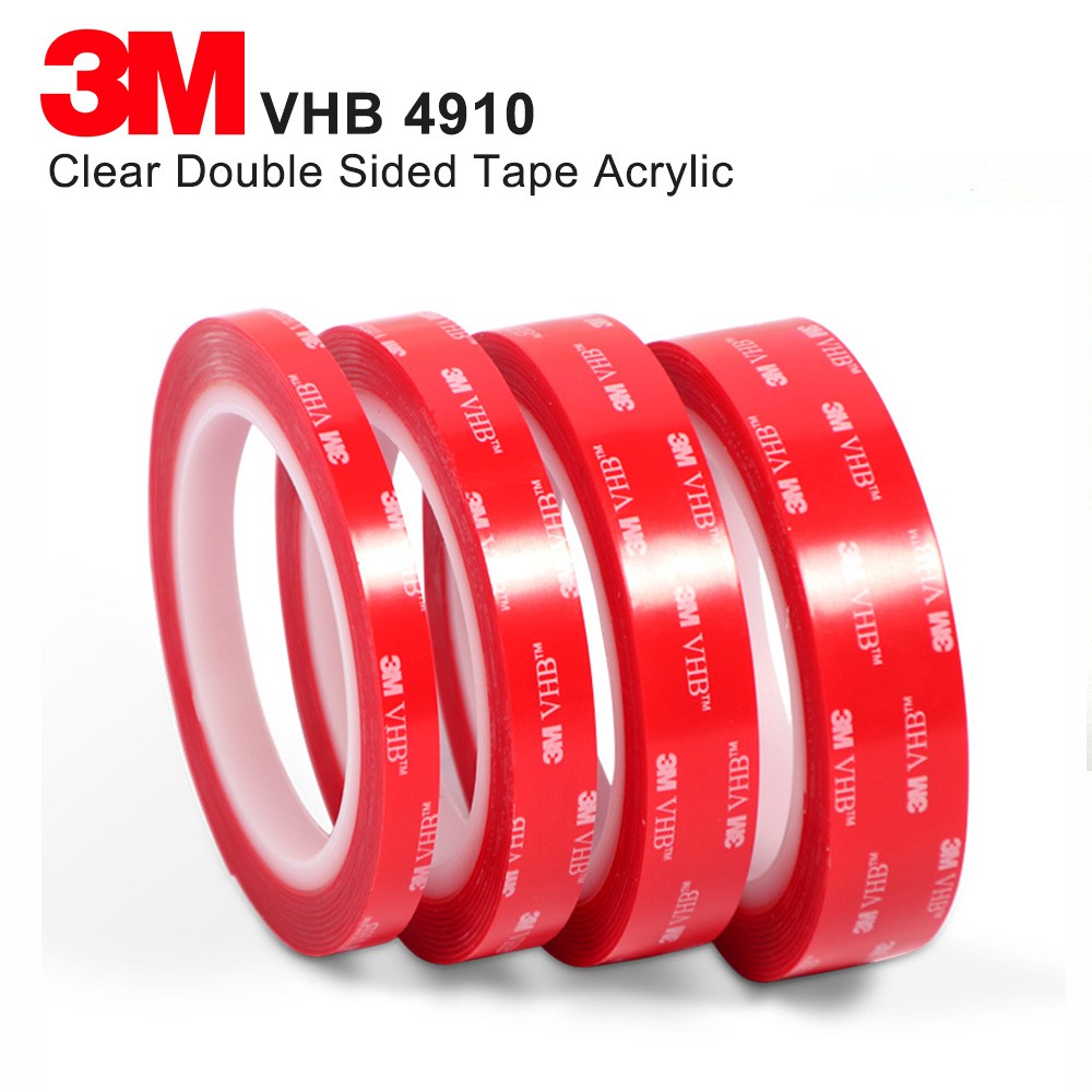 Clear Tape 3m Vhb 4910 Double Sided Adhesive High Temperature Acrylic Foam Tape Shopee Malaysia