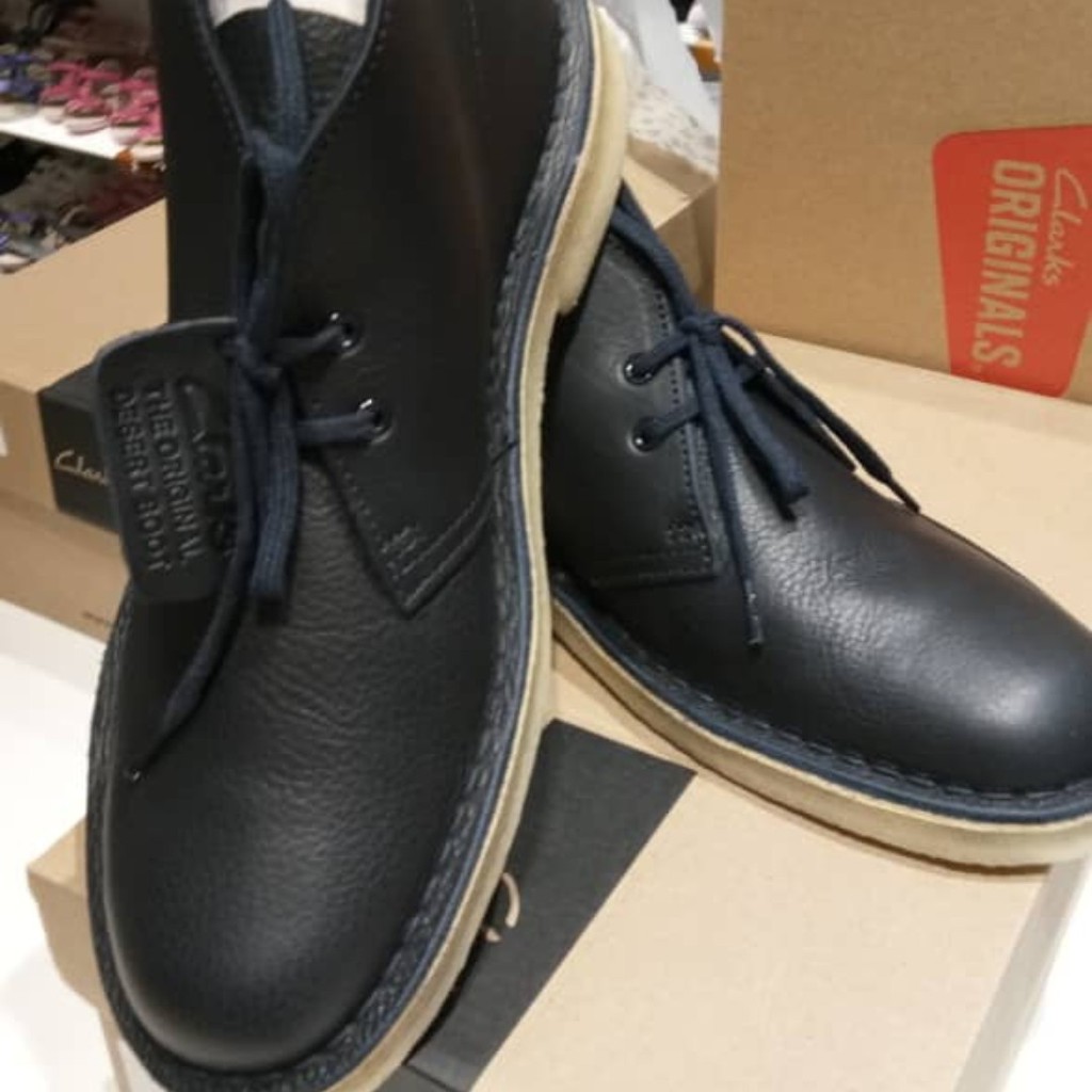 dark blue desert clarks