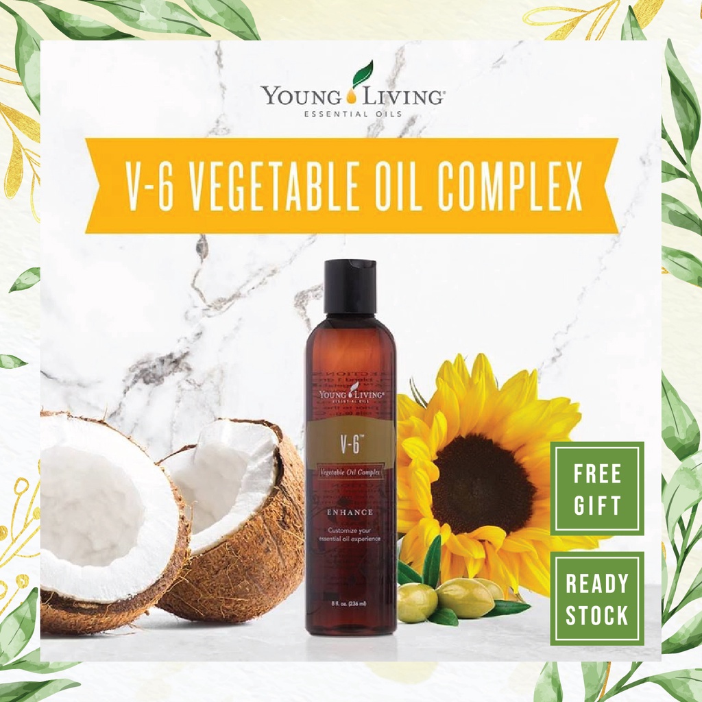 Young Living V6 Enhanced Vegetable Oil Complex 236ml【Original & Ready