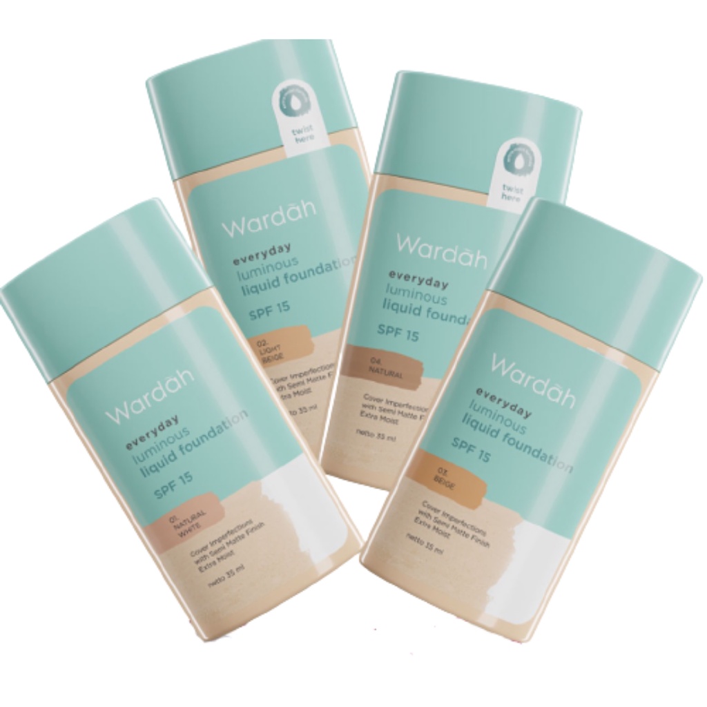 Wardah Everyday Luminous Liquid Foundation 35ml Shopee Malaysia