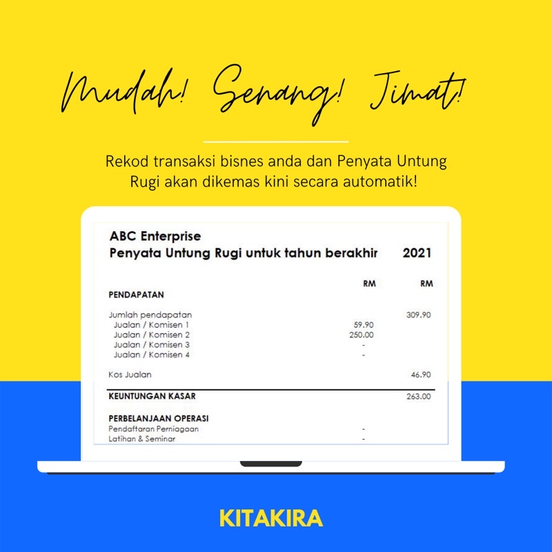 Buy Template Excel Penyata Untung Rugi Tanpa Balancce Sheet Murah Dan Mudah Sesuai Untuk Yang Bekerja Sendiri Seetracker Malaysia