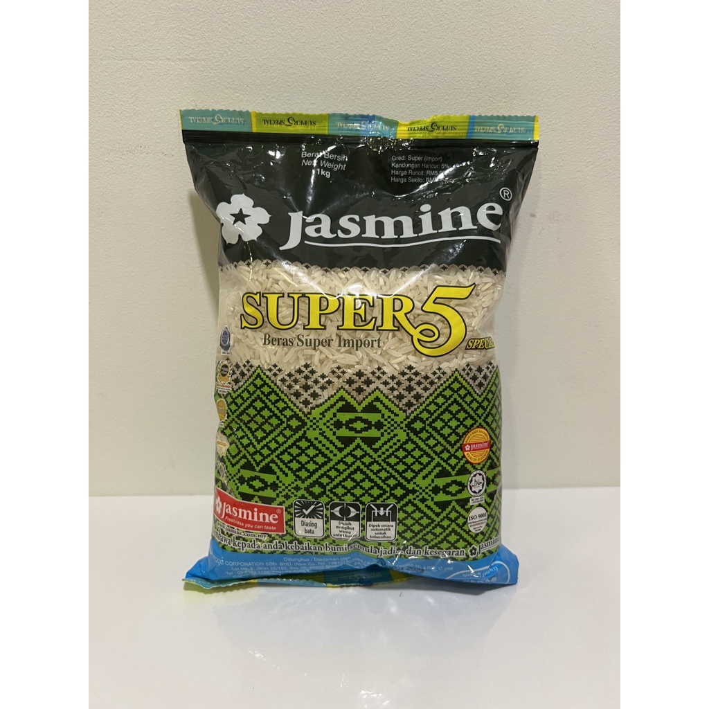 Jasmine Super 5 Import 1kg 100 ORIGINAL Shopee Malaysia