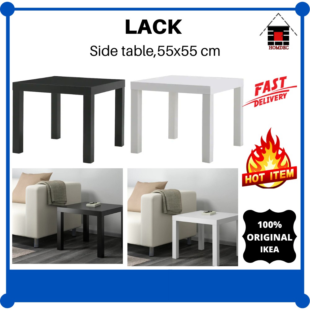 IKEA Side table LACK 55x55 cm I IKEA Meja sisi Shopee 