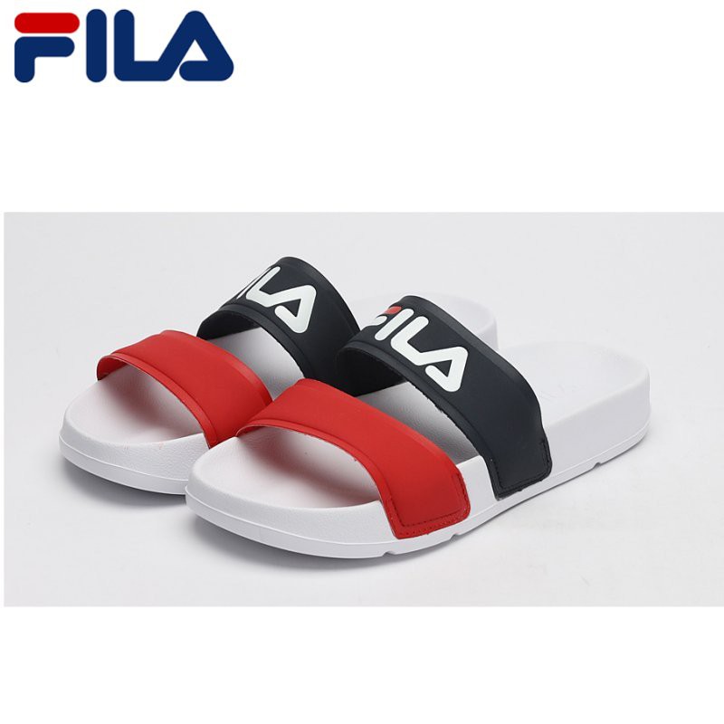 fila slippers red