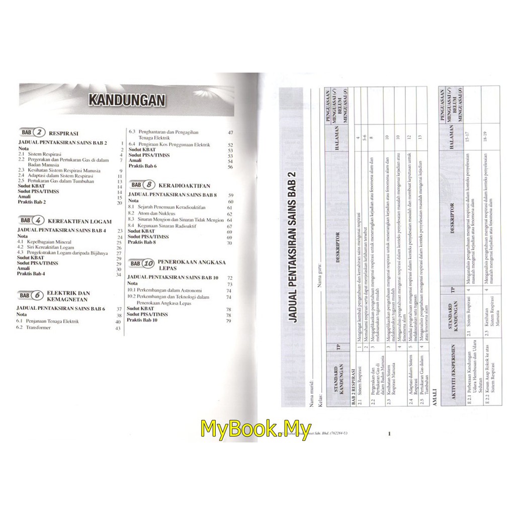 Myb Buku Latihan Modul Intelek Ops A Kssm Tingkatan 3 Sains Science Dwibahasa Nusamas Shopee Malaysia