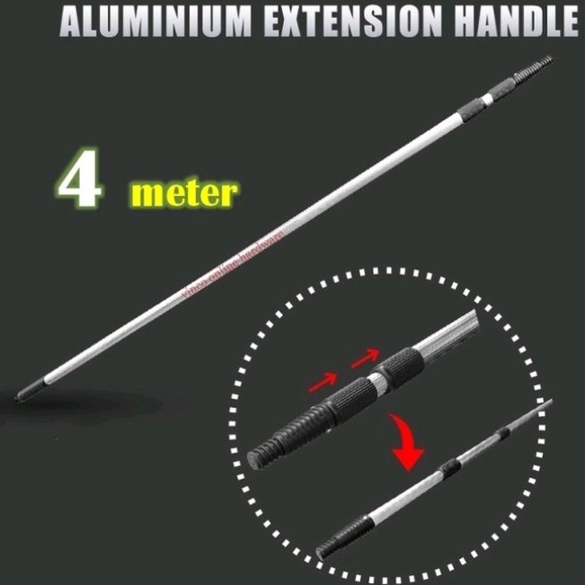 4m (12feet) / 5m (16feet) Adjustable Telescopic Aluminium Extension Pole / Adjustable Paint Stick / Batang Cat (12kaki)