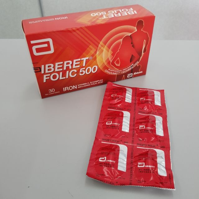 Iberet Folic 500 Abbott 30 S Exp 7 22 Shopee Malaysia