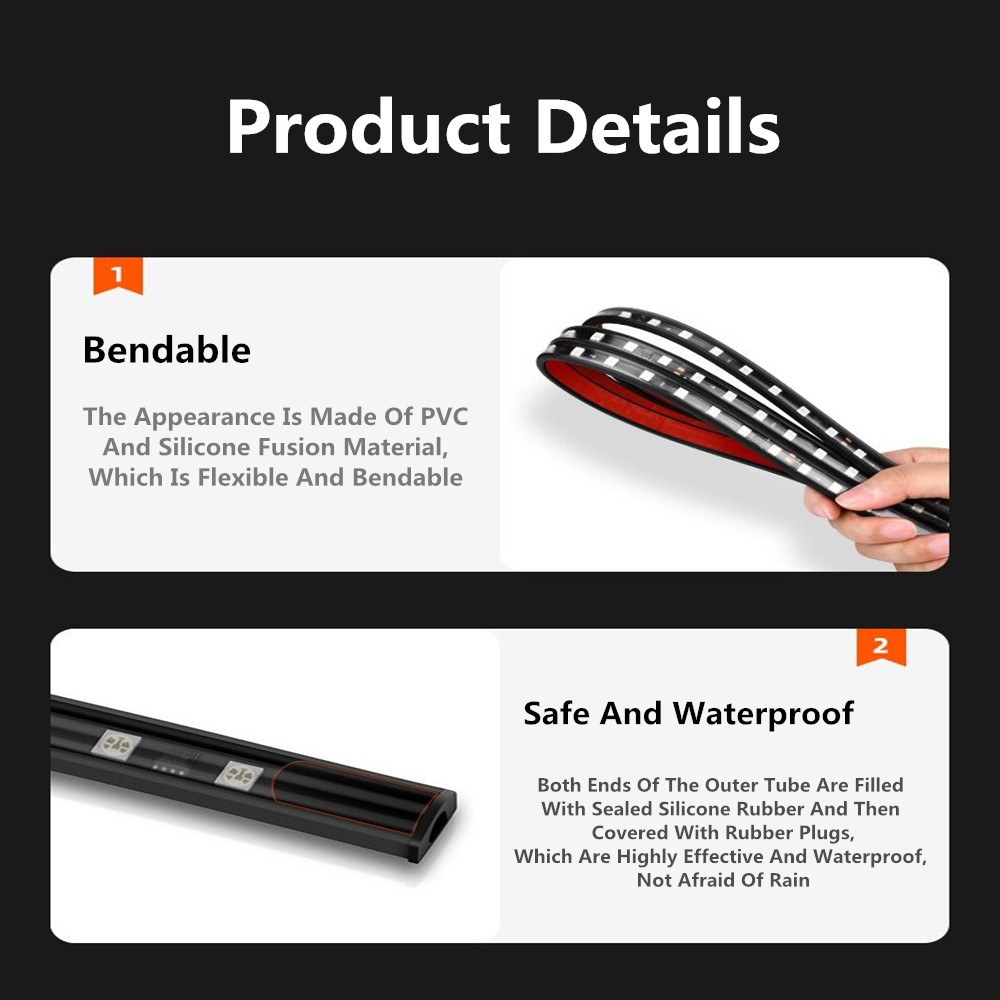 Purpose Versatile LEADTOPS 1pcs 24V Truck Marquee Net Lamp Streamer Ranger Sun Visor LED Strobe Color Lig Reliable - Image 5