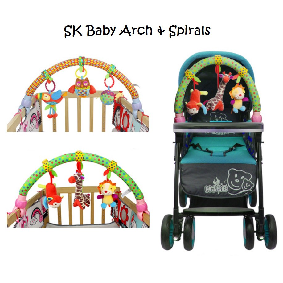 SK Baby Stroller Musical Arch & Spiral / Stroller Arch / Baby Hanging