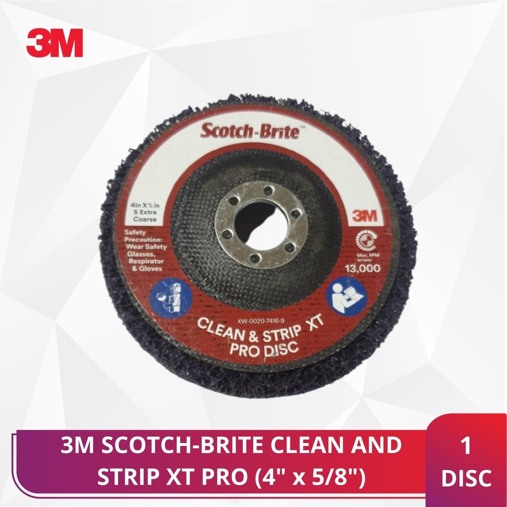 3M Scotch-Brite Clean and Strip XT Pro Disc | Shopee Malaysia
