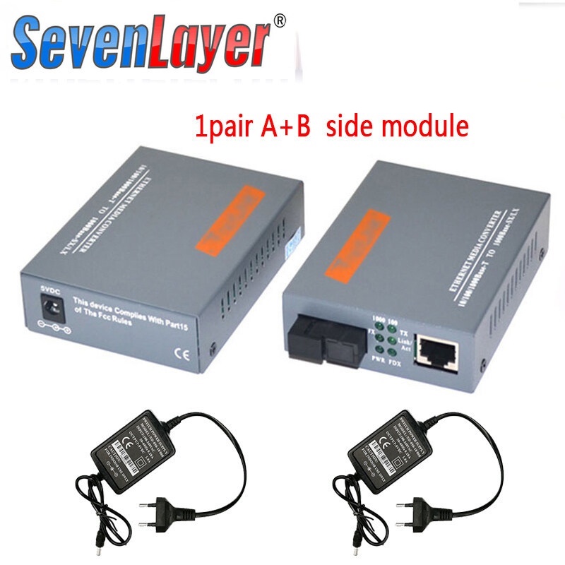 Durable Essential Gigabit Fiber Optical Media Converter HTB-GS-03 A&B 1000Mbps Single Mode SC Port External Power Sup... - Image 3