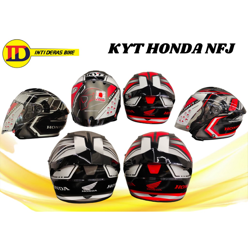 Helmet Kyt Honda Nfj Shopee Malaysia