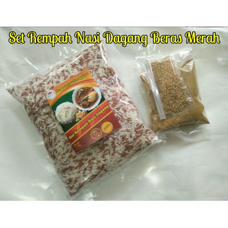 Set Rempah Nasi Dagang Beras Merah Terengganu