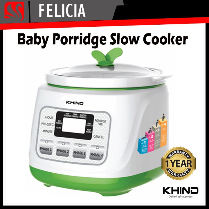 Khind BP12 BP-12 Baby Porridge Slow Cooker rice cooker bubur baby makanan baby