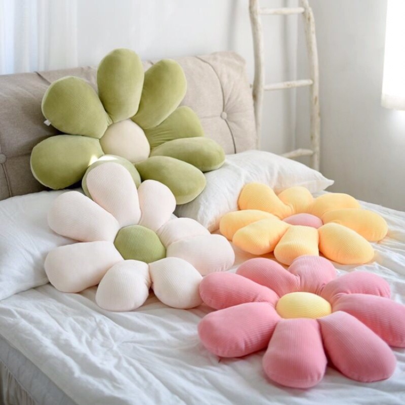 Ready stock 40/60cm cute daisy Flower pillow sofa throw pillow sofa cushion 花朵沙发抱枕 沙发靠垫