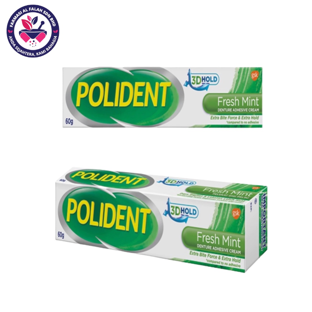 POLIDENT DENTURE ADHESIVE CREAM FRESH MINT Shopee Malaysia