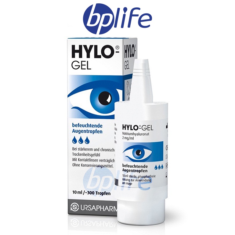 HYLO GEL LUBRICATING EYE DROPS 10ML/ 300 DROPS FOR DRY EYES Shopee