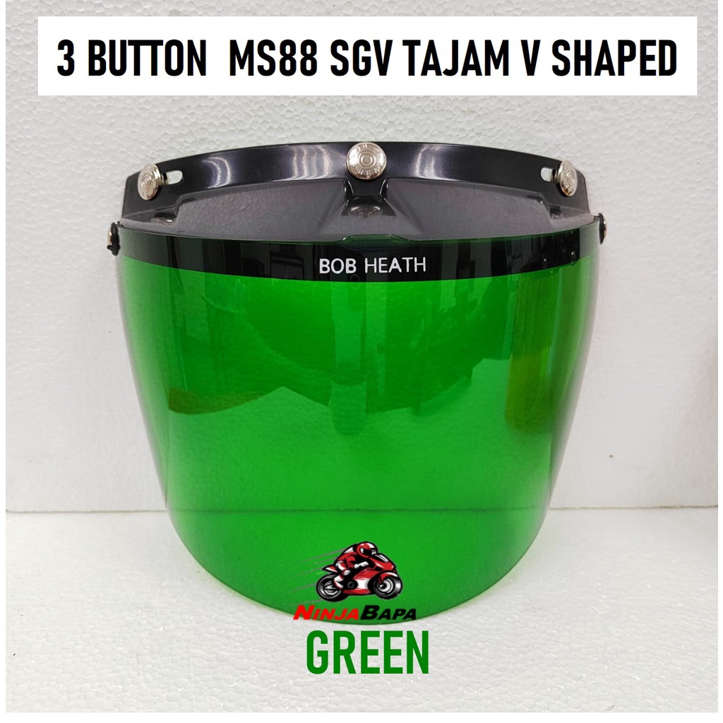 VISOR HELMET DESIGN Xdot X Dot REBORN REVO 3 BUTTON MS 88 SGV TAJAM V