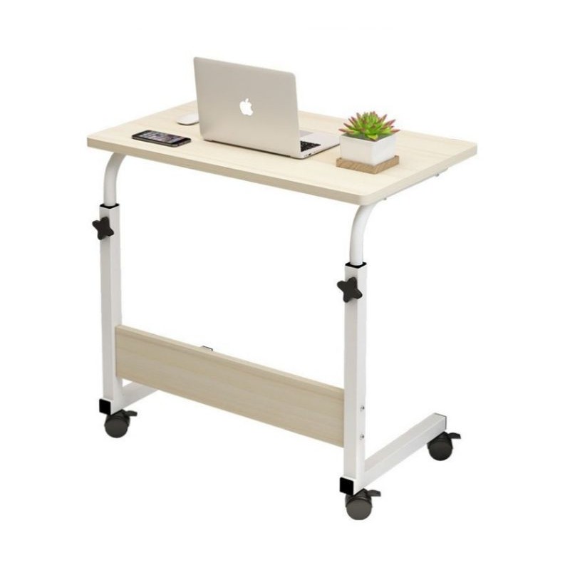 Meja Komputer Beroda/ Moveable Adjustable Height Desk Table Laptop ...