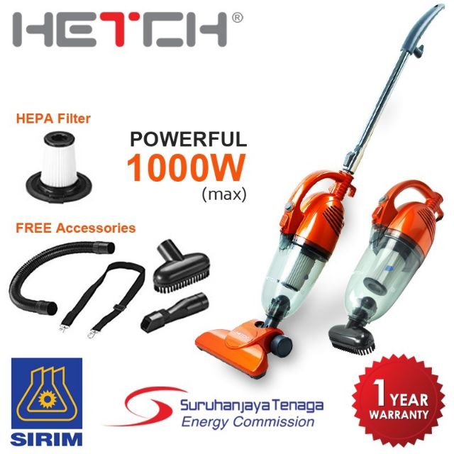 HETCH Upright Stick & Handheld Vacuum Cleaner (1000W) Shopee Malaysia