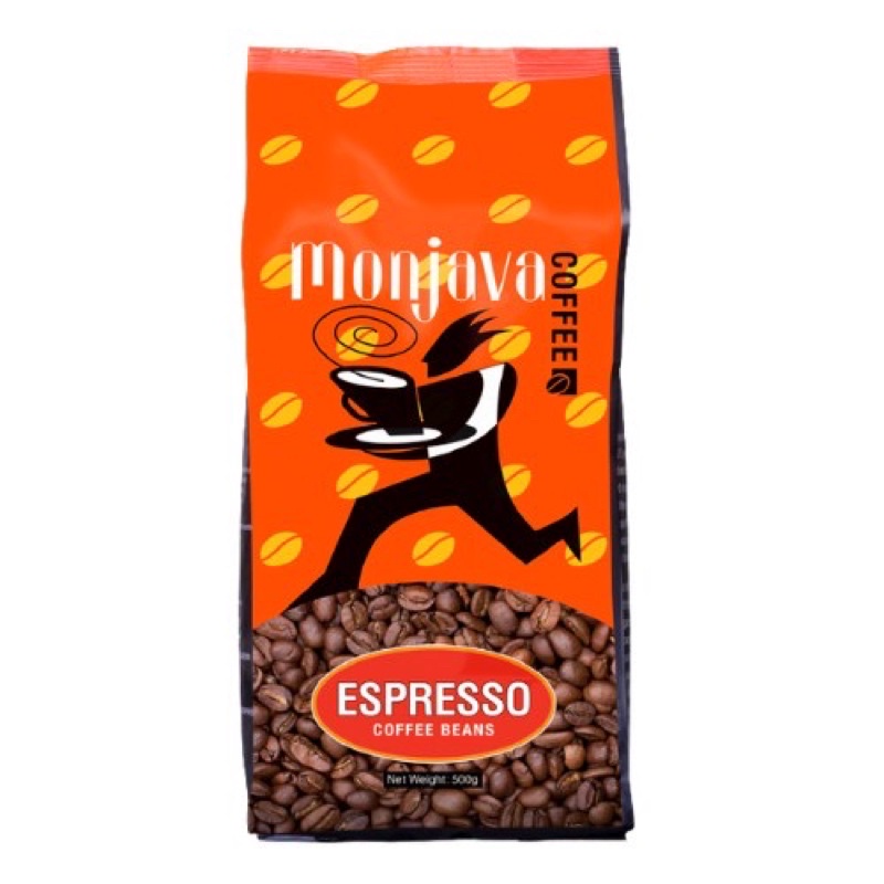 Monjava Coffee Beans Espresso 500g, 100% Arabica Coffee Whole Beans ...