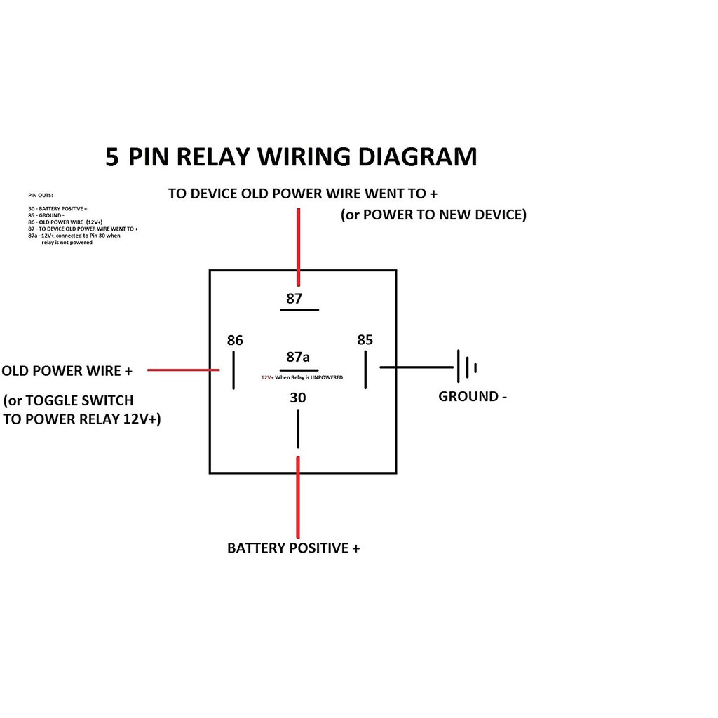 4 Pin 12 Volt Relay Wiring Diagram Wiring Diagram