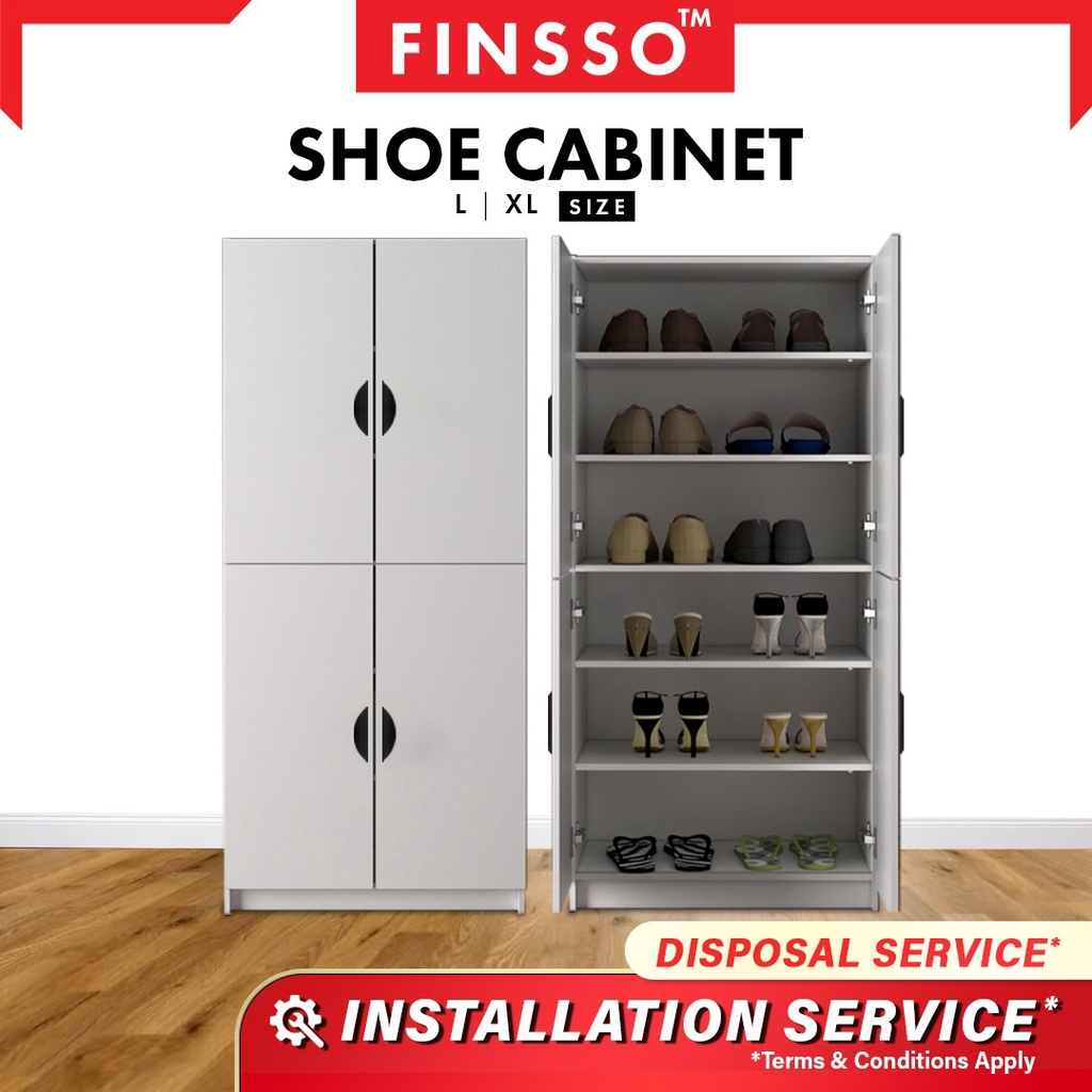 FINSSO : (Customize) Snow Series Shoe Rack / Shoe Cabinet / Rak Kasut / Almari Kasut