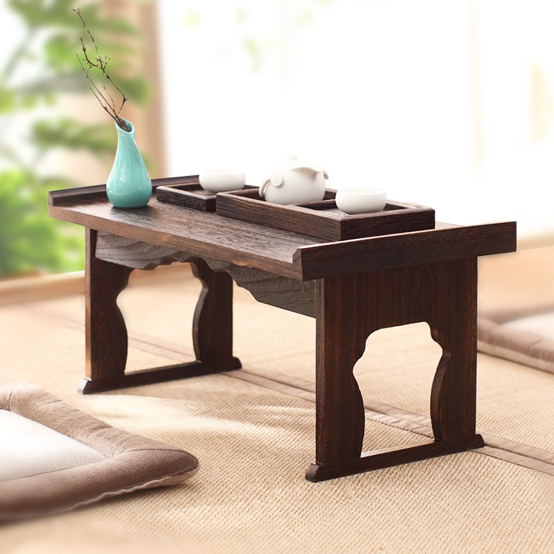 Foldable Solid Wood Tatami Coffee Table 炕 Table Bay Window Table