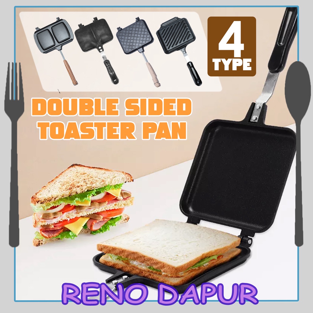 Sandwich Maker Pan Pembakar Roti Sandwich Toaster Panini Maker Bread