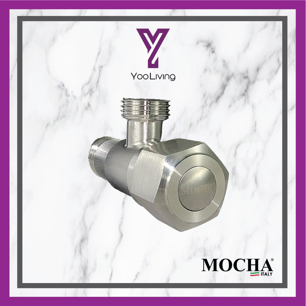 Mocha Italy- Angle Valve Stainless Steel 304 (M3184SS) | Durable and Sustainable In Toilet High Quality Toilet Accessori