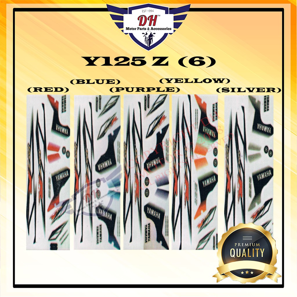 Y125 ZR (6) STICKER BODY STRIPE YAMAHA 125 125Z | Shopee Malaysia