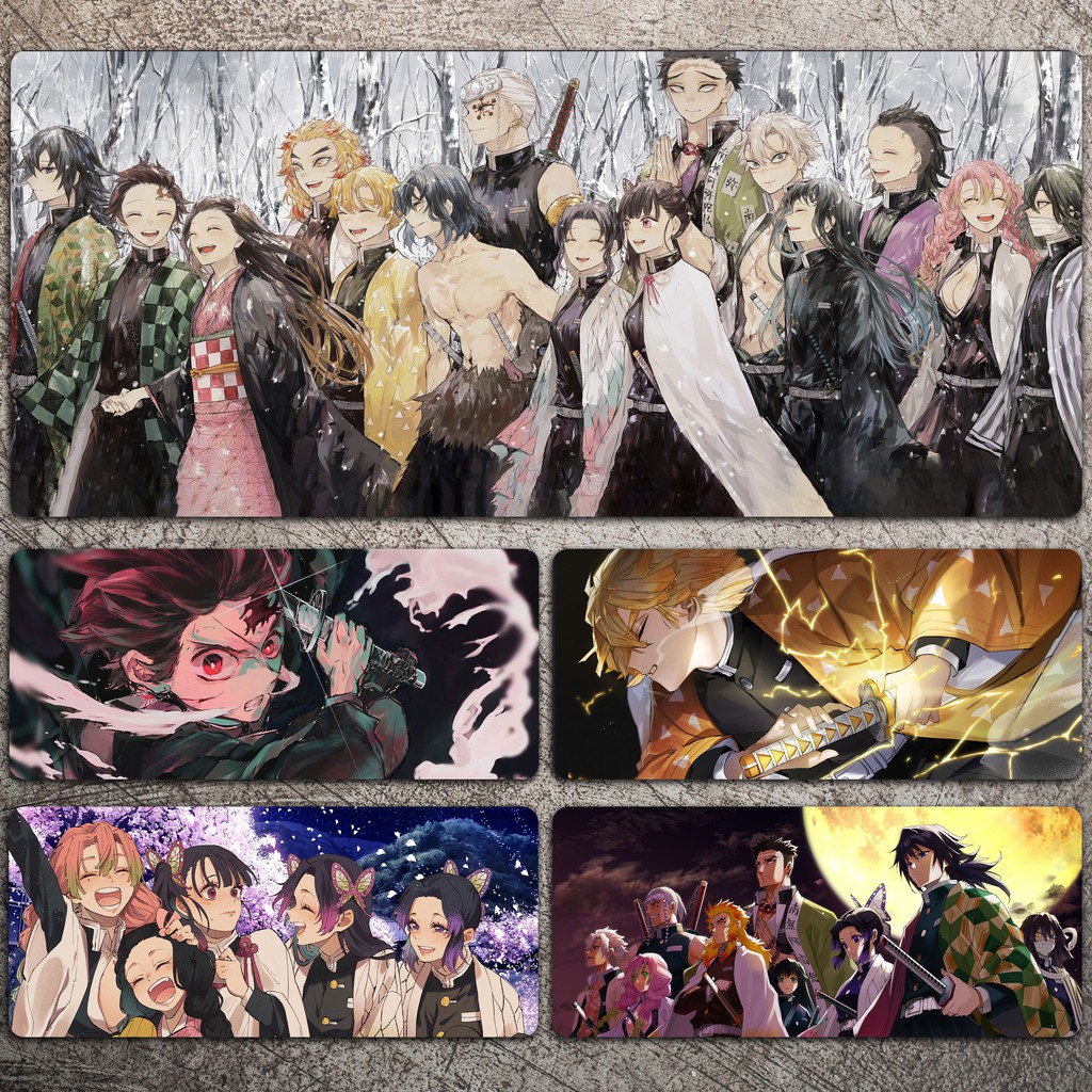 Kimetsu No Yaiba Mouse Pad Oversized Nezuko Tanjirou Butterfly Endure My Wife Shan Yi Anime Peripheral Keyboard Pad Shopee Malaysia
