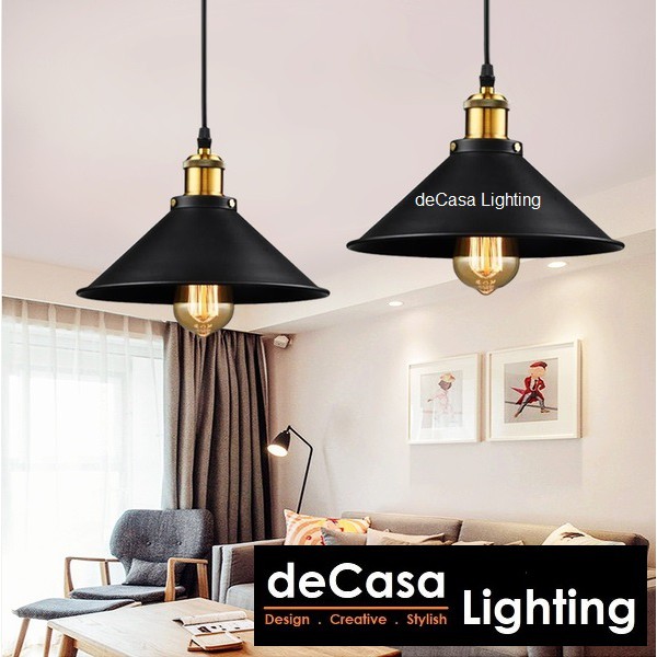 1pc 22cm Modern Loft Industrial Decorative Western Style Pendant