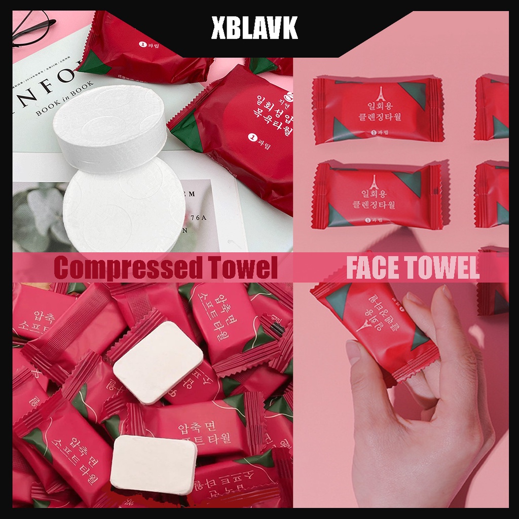 Xblavk Bath towel cotton Compressed Towel Disposable Cleansing Towel
