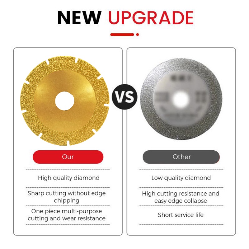 Reliable Multi Diamond Saw Blade 100mm Metal Cutting Disc Steel Bars Graphite Marble Cut Off Wheel Angle Grinder Circ... - Image 3