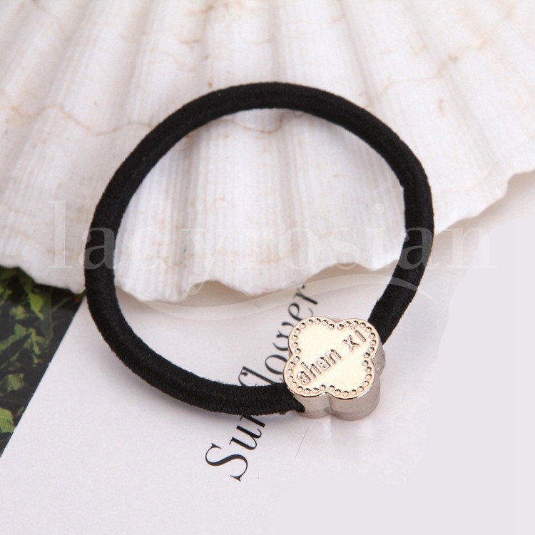 Women S Elastic Hair Ties Band Rope Ponytail Bracelets With Black