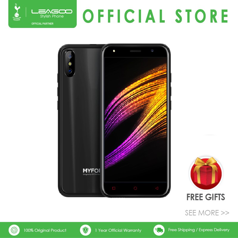 LEAGOO MYFON S3 - 5" HD IPS Display, Face Unlock, 2200mAh Battery, 8GB ROM, Dual Sim Slot