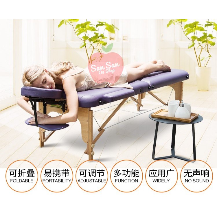 Ready Stock Premium 2 Section Lightweight Portable Massage Bed