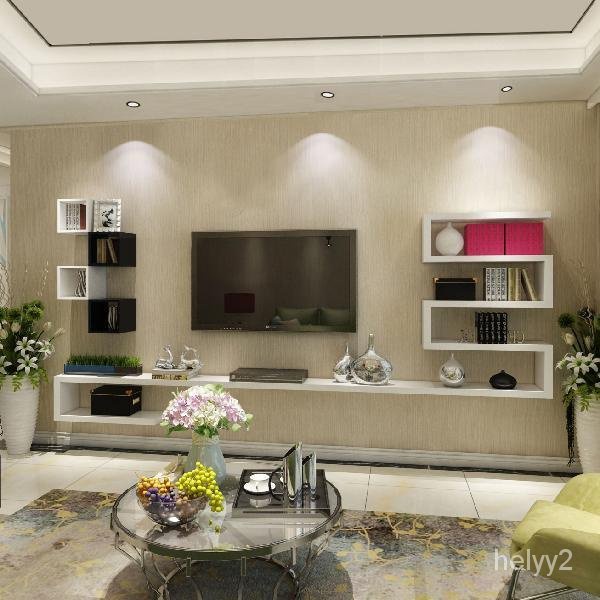 High quality? Wall Cabinet TV Concept Kabinet Wall Shelf Furniture TV  Tergantung Lekat Di dinding TV background wall M | Shopee Malaysia