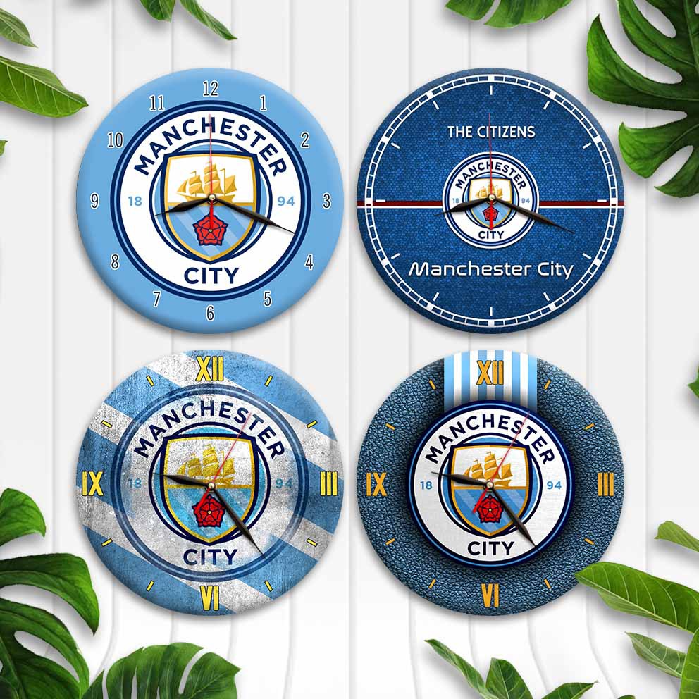 Sta in plaats daarvan op Document Mordrin Unique Wooden Wall Clock Club Ball Manchester City Merchandise Fc Mancity  Room Decoration Display | Shopee Malaysia