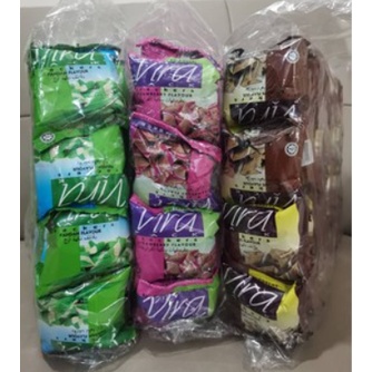 Vira Crackers Chocolate / Strawberry / Pandan 10g x 40pcs