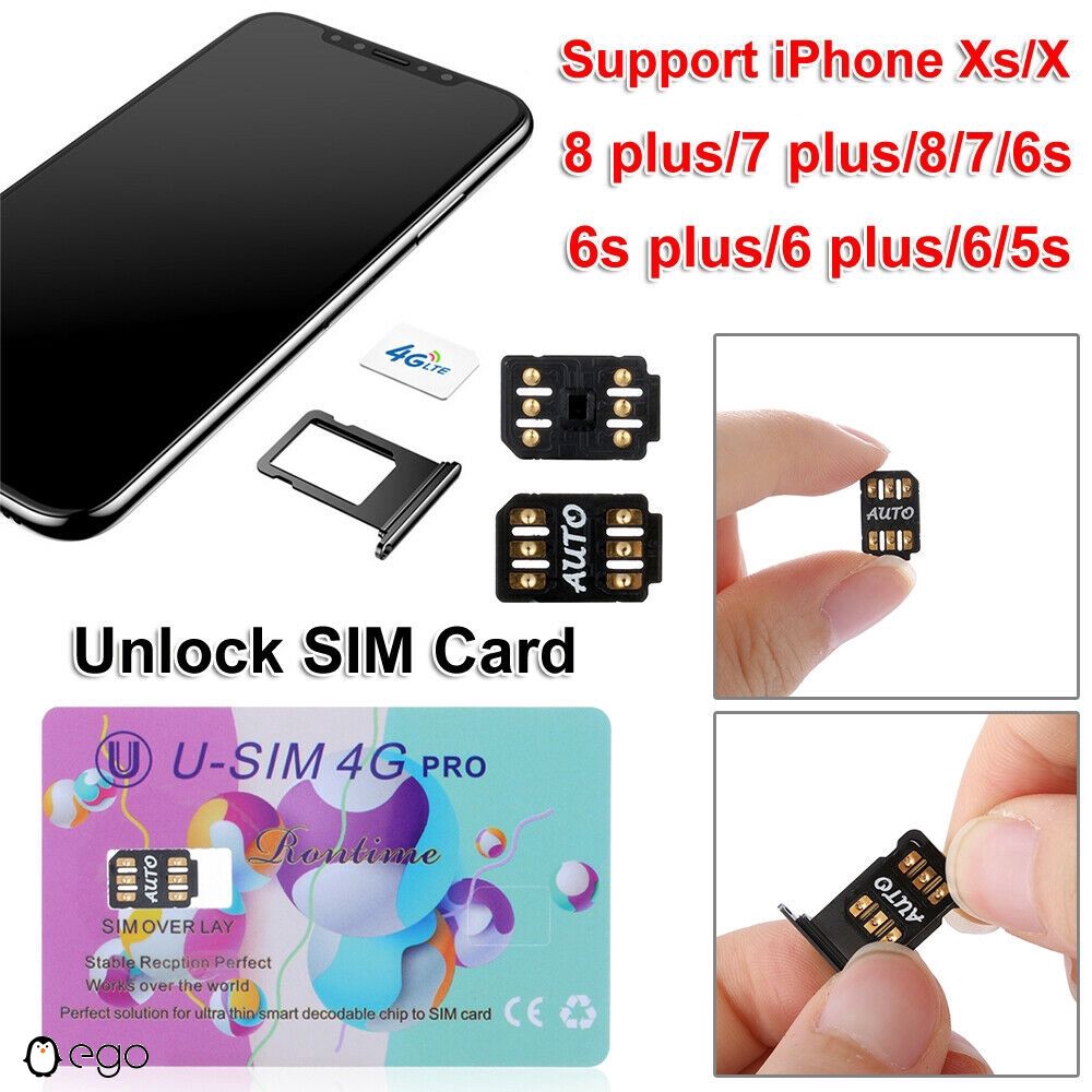 U Sim Pro Unlock Turbo Iccid Nano Sim Card For Iphone X 8 7 6s 6 Plus Ios 12 2 Shopee Malaysia