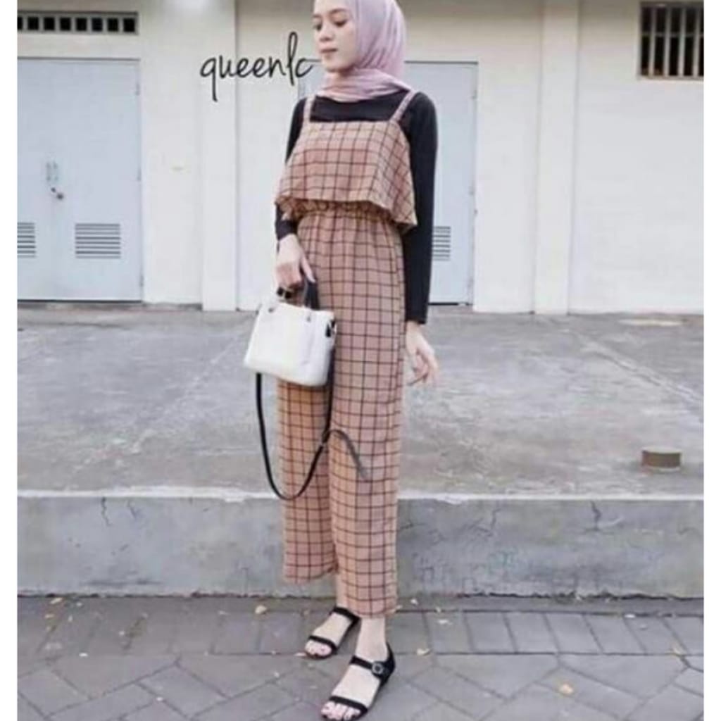 Plaid Jumpsuit Women's SQUARE Jumpsuit TONNI DJAYA/