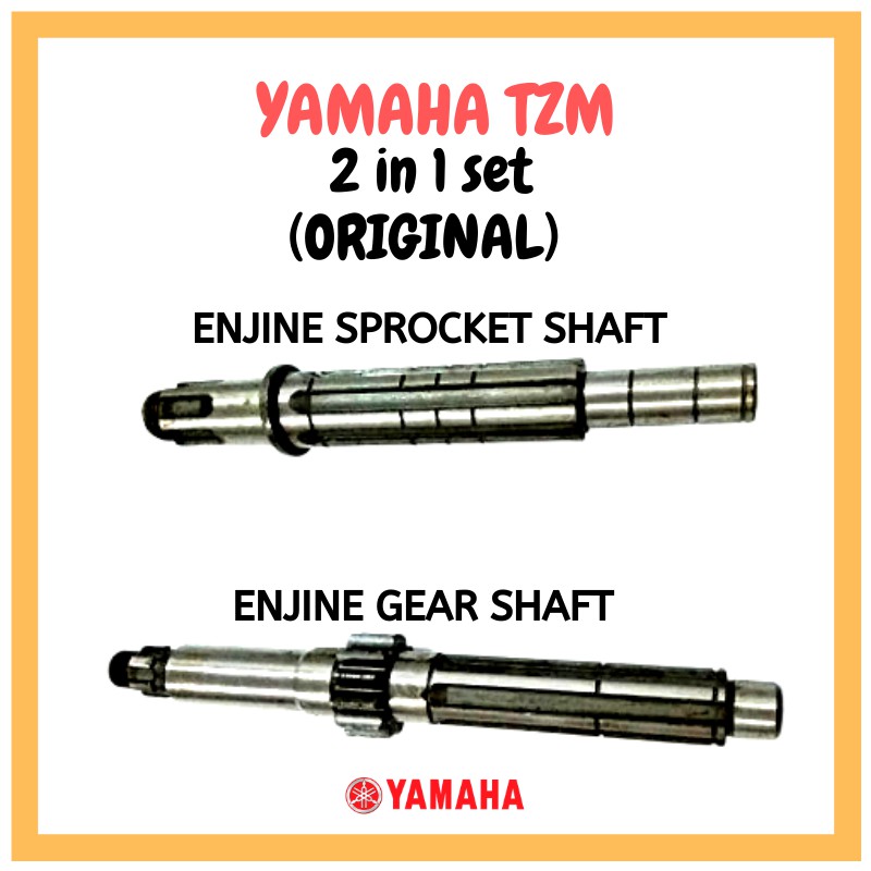 Yamaha Tzm Enjine Sprocket Spocket Spoket Shaft Enjine Pedal Gear Box Shaft 2 In 1 Set 7363