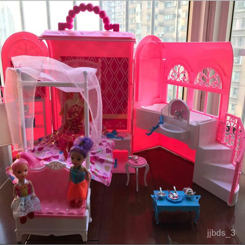 barbie folding castle