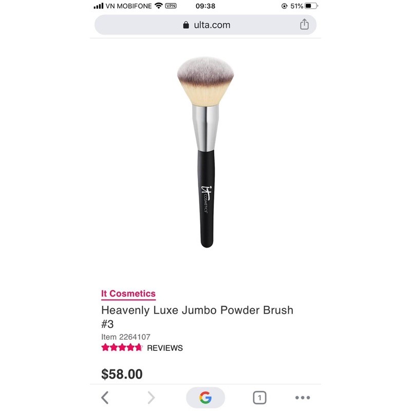 It cosmetics Heavenly Luxe Jumbo Powder Brush 3