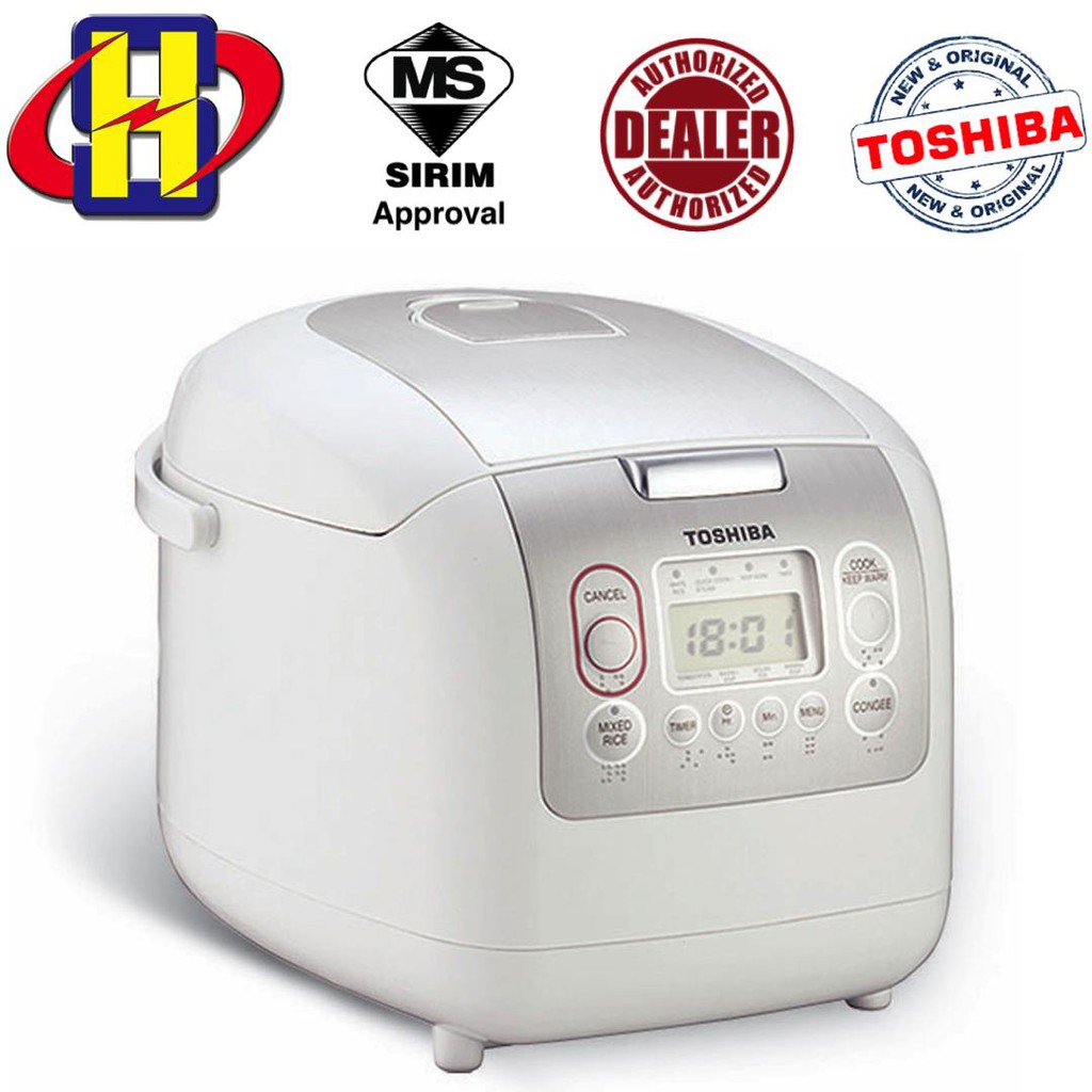 TOSHIBA RICE COOKER 1.8L DIGITAL RICE COOKER RC18NMFIM (WHITE