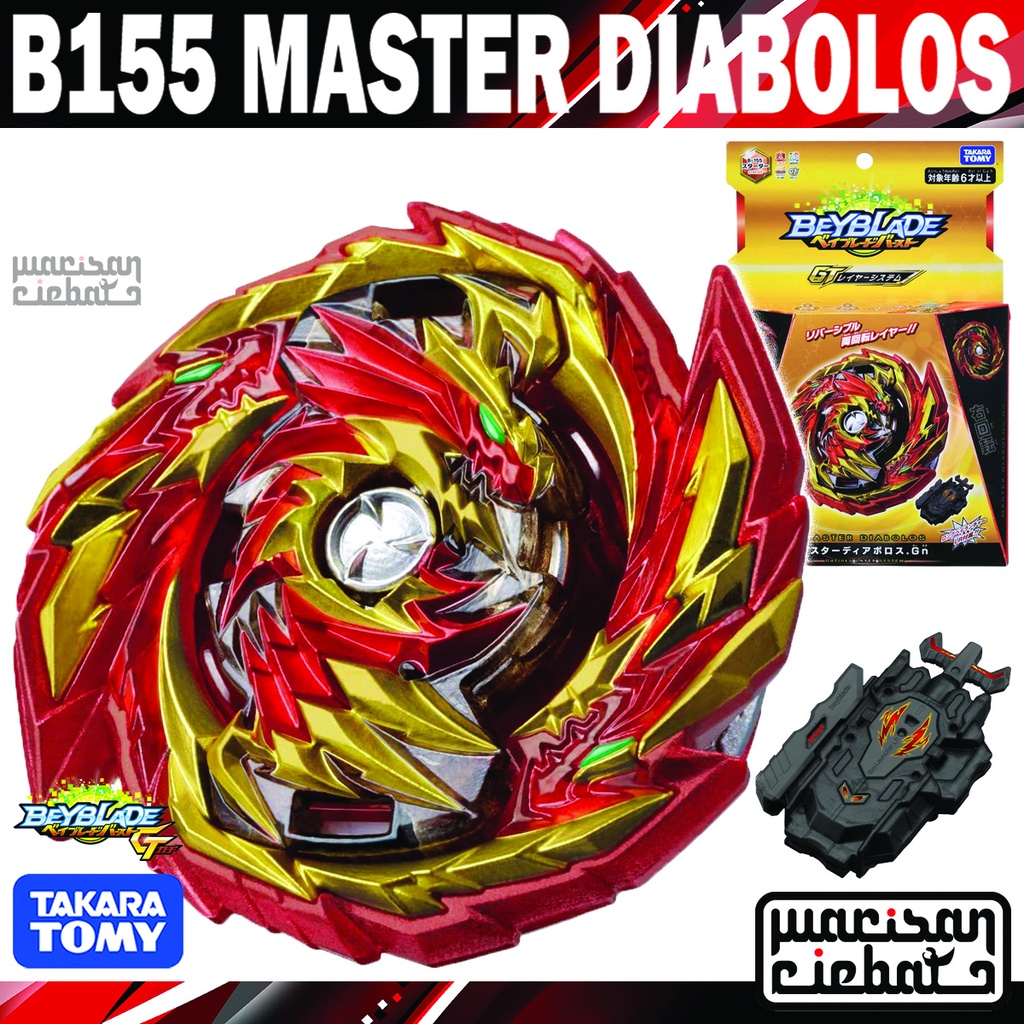 Takara Tomy Beyblade Burst GT B-155 Starter Master Diabolos Generate ...